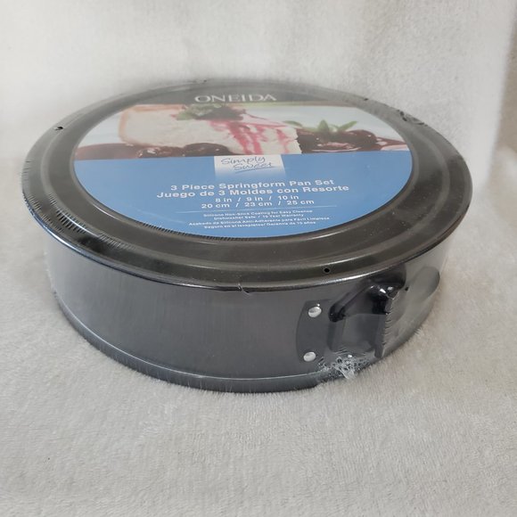 Oneida 3 Piece Springform Pan Set 8/9/10 in - Picture 2 of 4